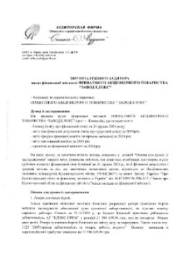 Аудиторський висновок за 2024 р.